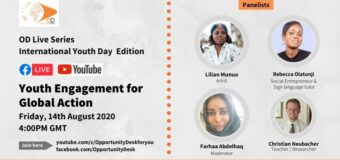 OD Live Panel on Youth Engagement for Global Action – August 14, 2020