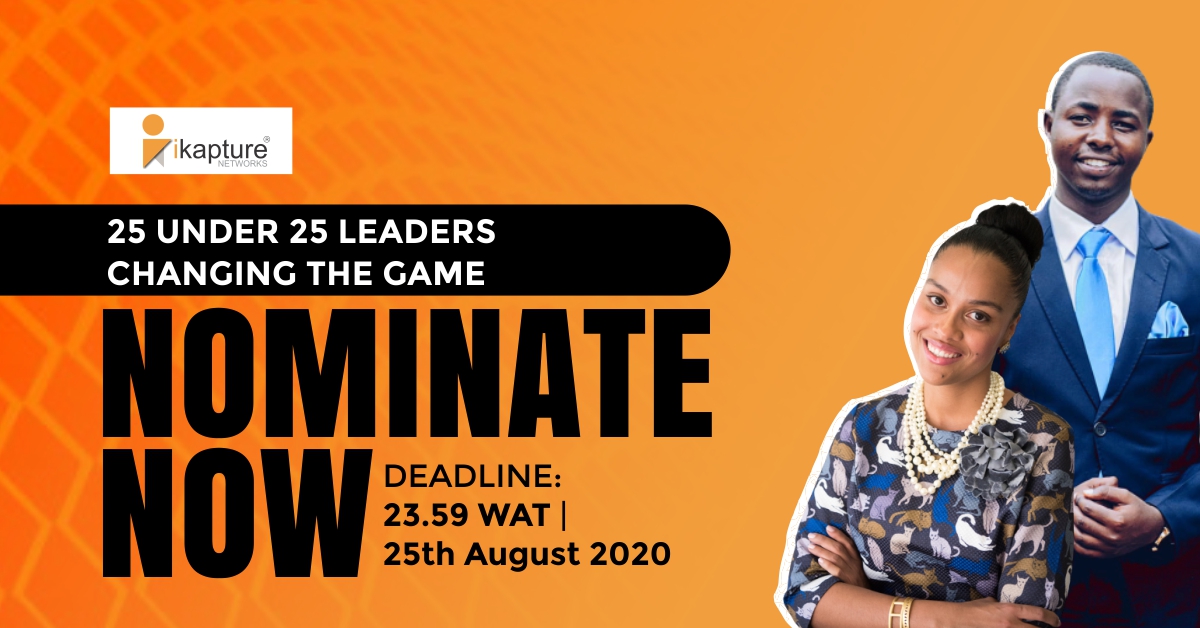 Call for Nominations: iKapture 25 Under 25 Leaders Changing the Game – 2020 Award!
