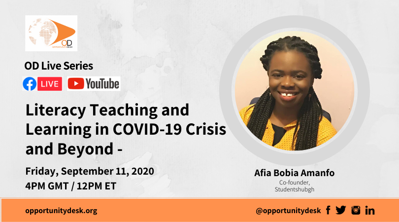 Literacy Teaching and Learning in COVID-19 Crisis and Beyond – OD Live with Afia Bobia Amanfo