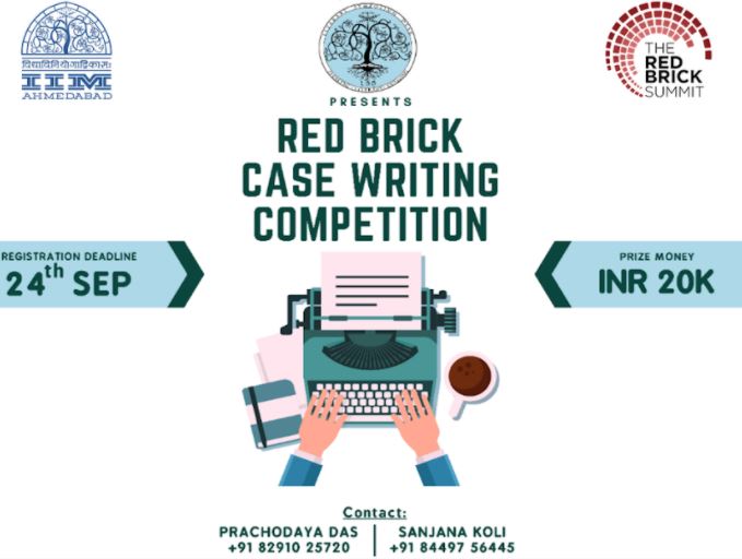 Red Brick Case Writing Competition 2020 for College Students (up to 20,000 INR in prizes)