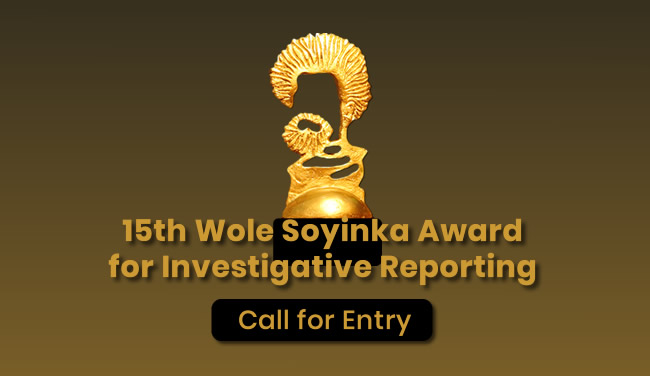15th Wole Soyinka Award for Investigative Reporting 2020 for Nigerian Reporters