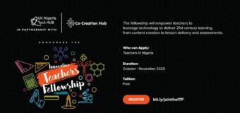 UK-Nigeria Tech Hub/CcHub Innovative Teachers Fellowship 2020