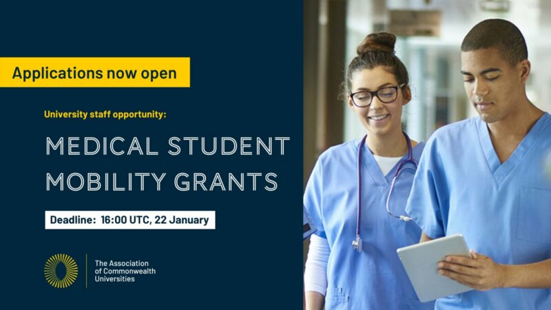 Association of Commonwealth Universities (ACU) Medical Student Virtual Mobility Grants 2020-2021