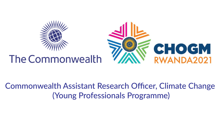 Commonwealth Young Professionals Program 2021 – Assistant Research Officer, Climate Change (£29,070 salary)