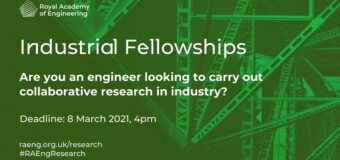 Royal Academy of Engineering Industrial Fellowships 2021/2022 for Mid-career Academics and Industrialists in the UK (Up to £50,000)
