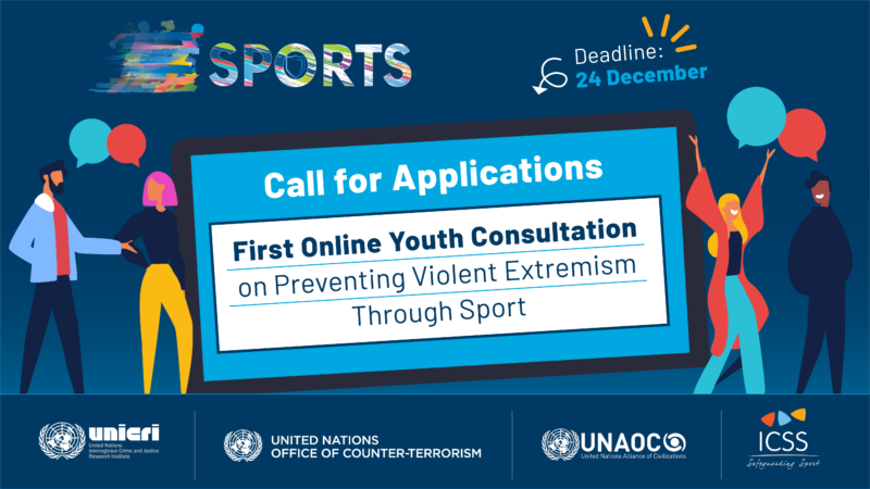 Call for Applications: UNAOC First Online Youth Consultation on Preventing Violent Extremism Through Sport 2021