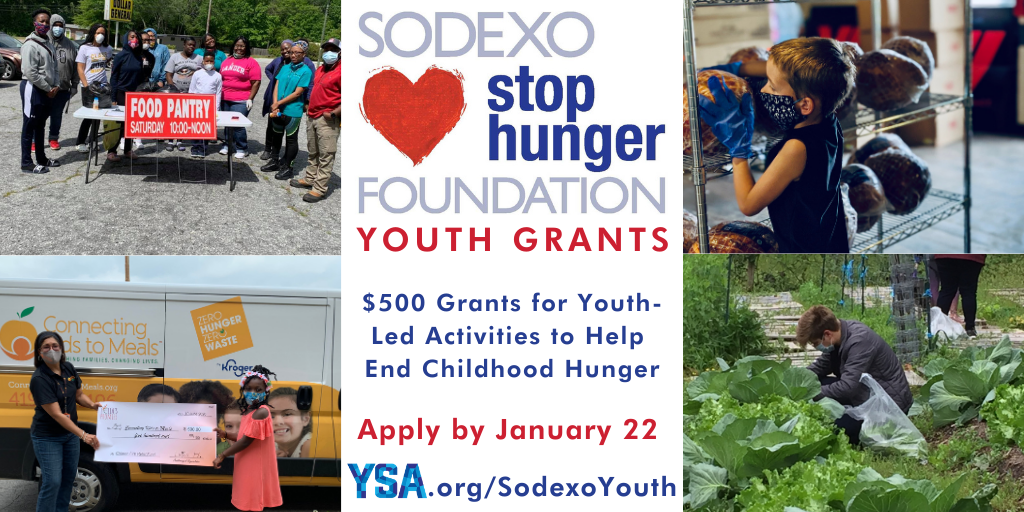 YSA/Sodexo Stop Hunger Foundation Youth Grants Program 2021 [U.S. only]