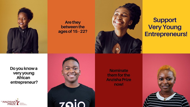 Anzisha Prize 2021 for Young Entrepreneurs (Up to USD $100,000)