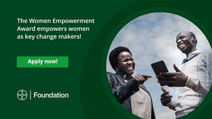 Bayer Foundation Women Empowerment Award 2021 (Up to 50,000 EUR)