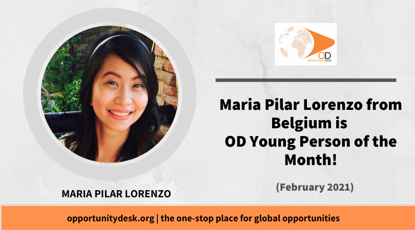 Maria Pilar Lorenzo from Belgium is OD Young Person of the Month for February 2021!