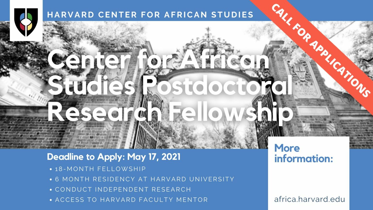 Harvard Center for African Studies Postdoctoral Research Fellowship ...