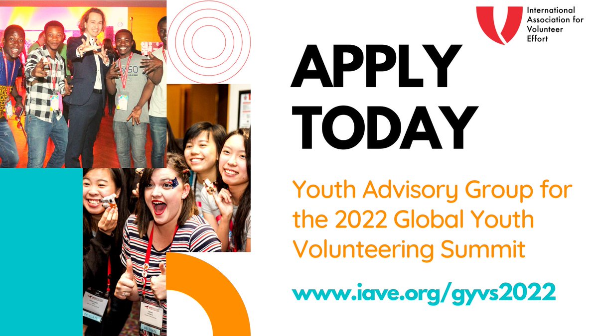 Apply to Join the Youth Advisory Group for the IAVE’s Global Youth Volunteering Summit 2022