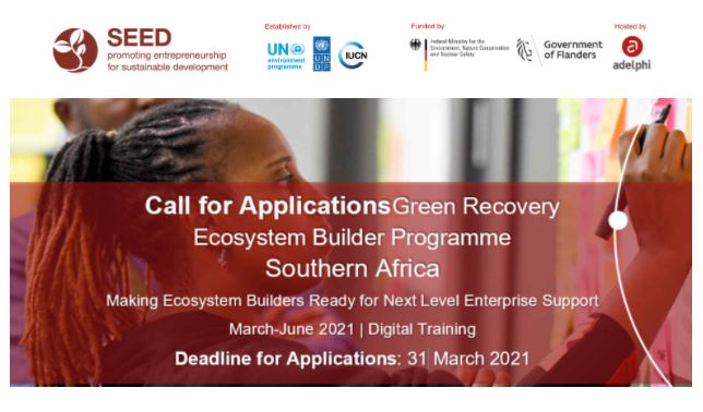 SEED Green Recovery Ecosystem Builder Programme Southern Africa 2021 ...