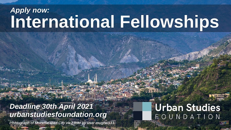 Urban Studies Foundation (USF) International Fellowship 2021 for Scholars from the Global South