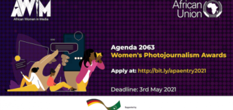 African Union/GIZ Agenda 2063 Women’s Photojournalism Award 2021 ($2,000 prize)
