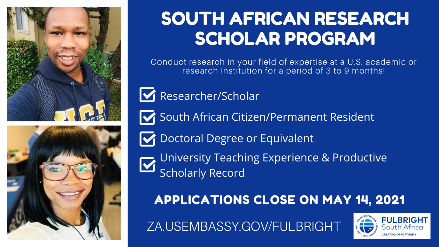 Fulbright South African Research Scholar Program 2022-2023 (Fully-funded)