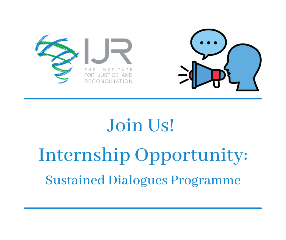 Institute for Justice and Reconciliation (IJR) Internship Programme 2021 for South Africans