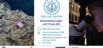 International Seabed Authority (ISA) Secretary-General’s Award for Deep-Sea Research Excellence 2021 ($4,000 prize)