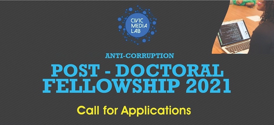 Civic Media Lab Anti-corruption Postdoctoral Fellowship on Critical National Concerns 2021