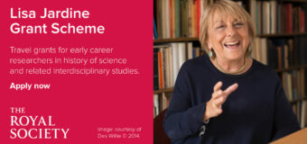 Royal Society Lisa Jardine History of Science Grant Scheme 2021 for Early-career Scholars