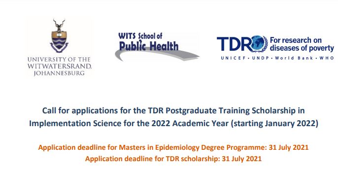 TDR Postgraduate Training Scholarship in Implementation Science 2022 (Fully-funded)