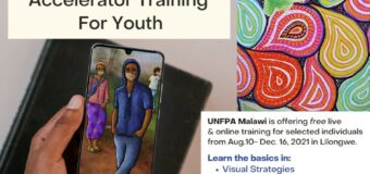 UNFPA Malawi Digital Media Arts Accelerator Training for Youth 2021