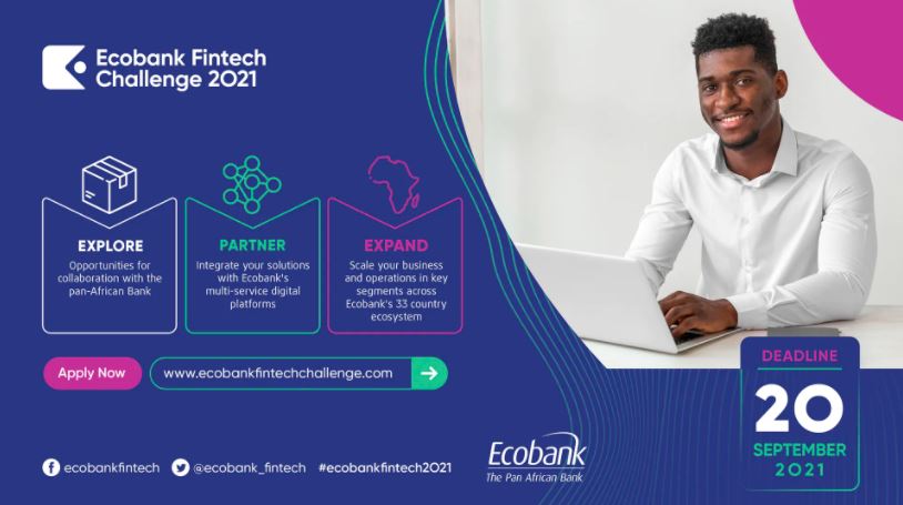 Ecobank Fintech Challenge 2021 for African Startups (Win $15,000)