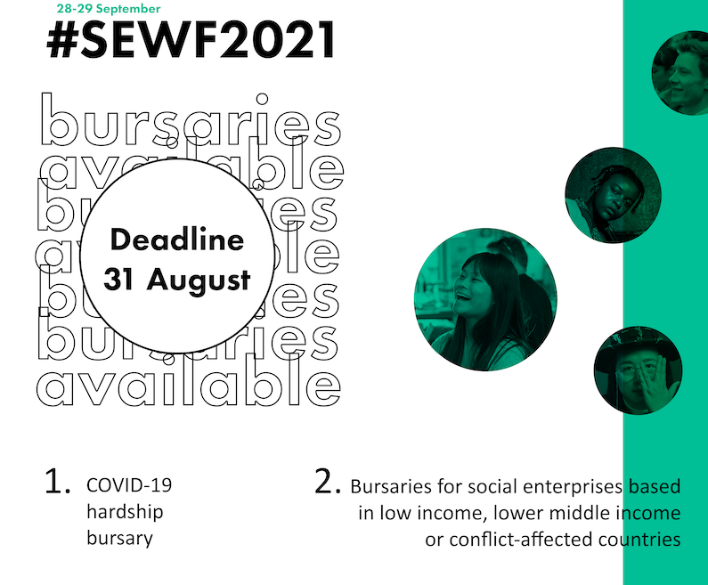 Call for Applications: Social Enterprise World Forum (SEWF) Bursary 2021