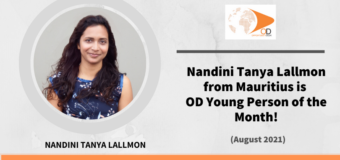 Nandini Tanya Lallmon from Mauritius is OD Young Person of the Month for August 2021!
