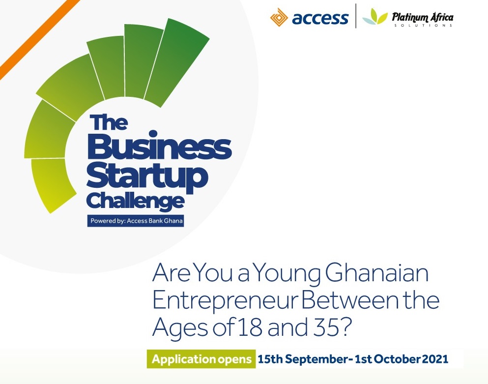 Access Bank Ghana Business Startup Challenge 2021 for Entrepreneurs (GHS 30,000 prize)