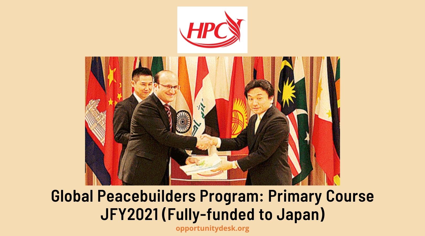 Global Peacebuilders Program: Primary Course JFY2021 (Fully-funded to Japan)