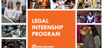World Bank Legal Internship Programme – Spring 2023