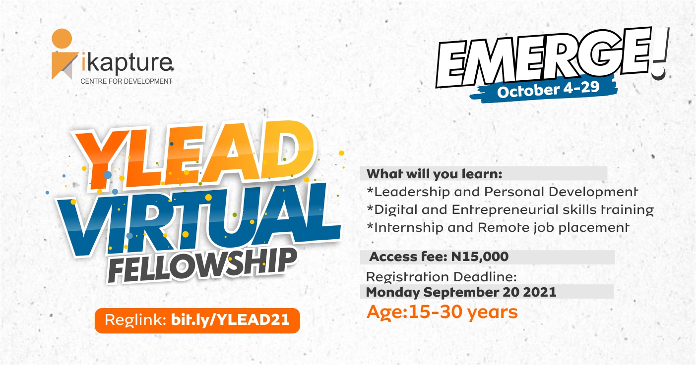 YLEAD Virtual Fellowship Program 2021 for Aspiring Young Leaders in Nigeria