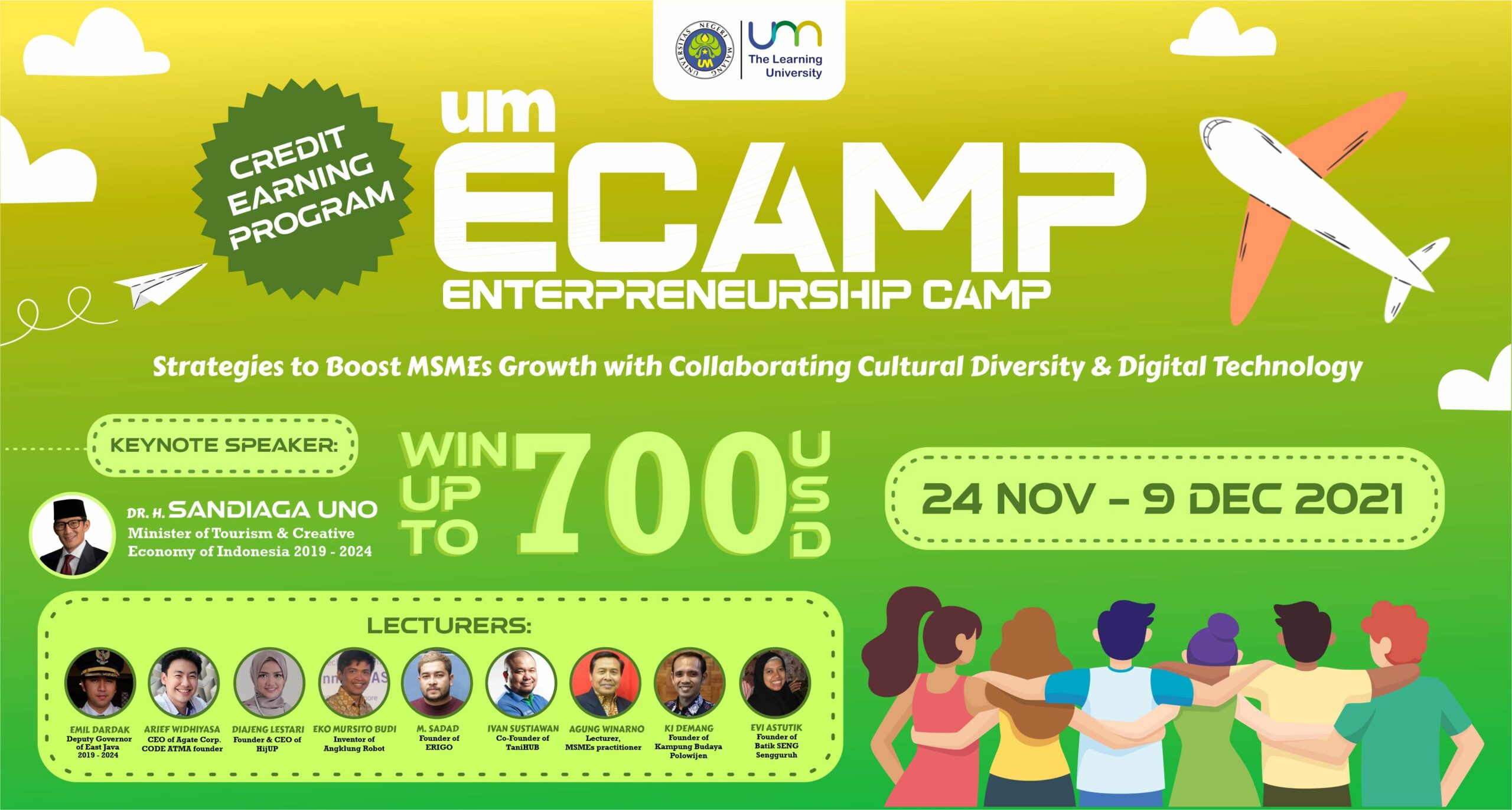UM Entrepreneurship Camp 2021 for Culture-Techpreneurs worldwide