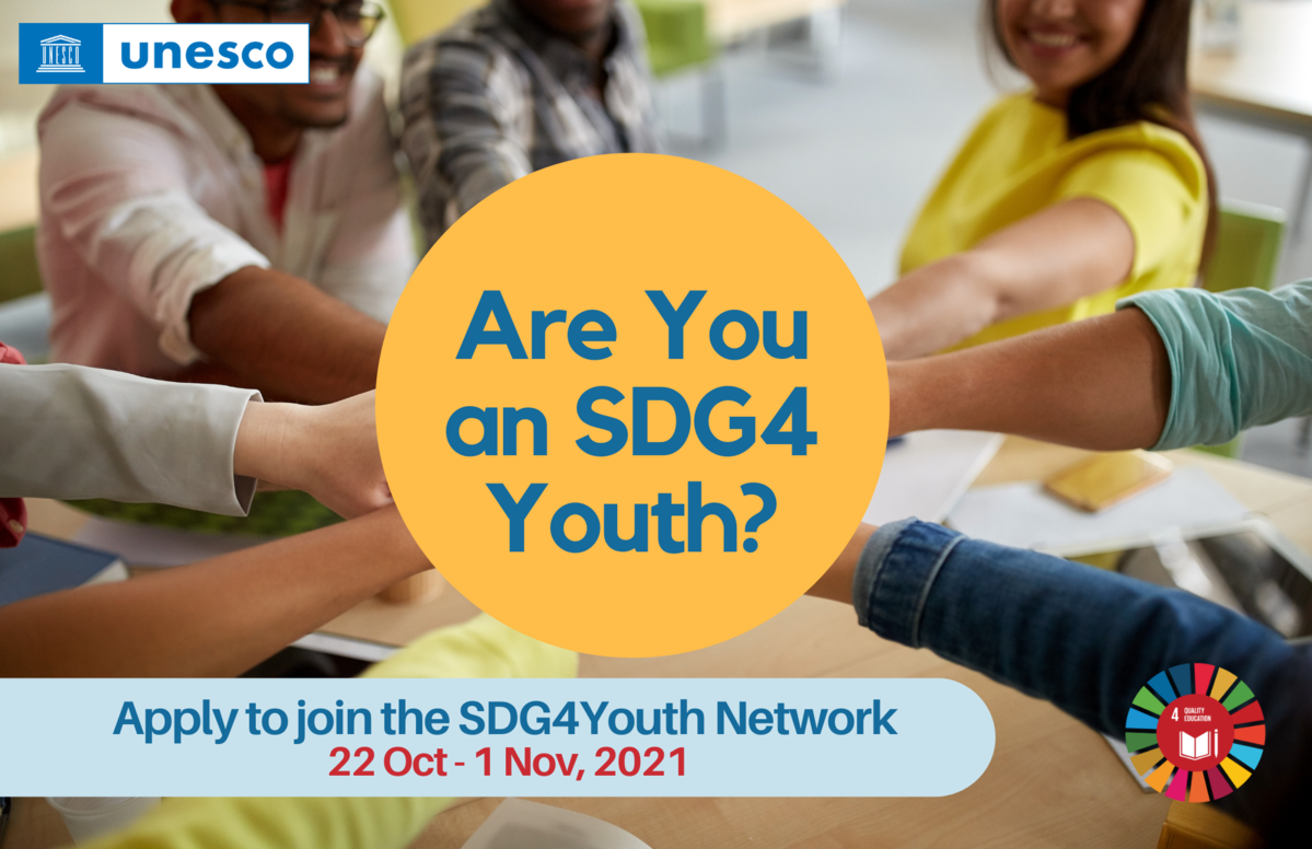 Apply to Join the UNESCO SDG4Youth Network 2021