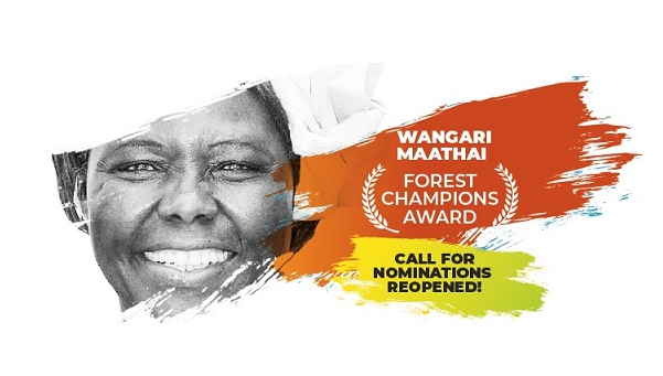 Wangari Maathai Forest Champions Award 2021 ($20,000 prize)