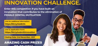 Youth Innovation Challenge to End Female Genital Mutilation 2021 ($10,000 prize)