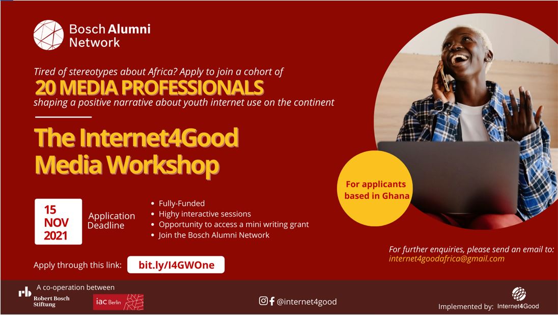 Internet4Good Media Capacity Building Workshop 2021 for Journalists in Ghana