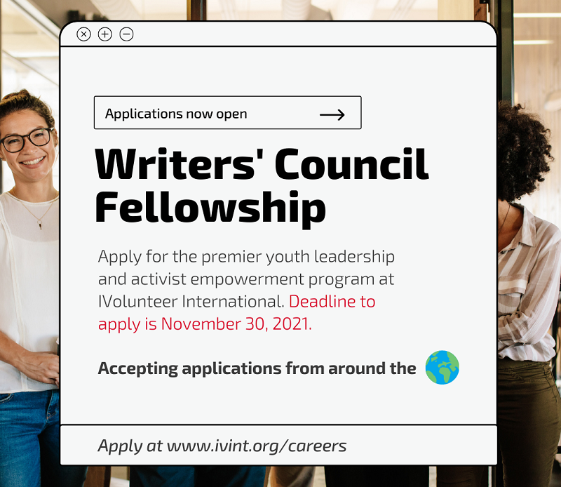 Writer’s Council Fellowship 2021 for Aspiring Writers