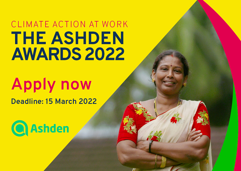 Ashden Awards 2022 for Climate Innovators (up to £25,000)