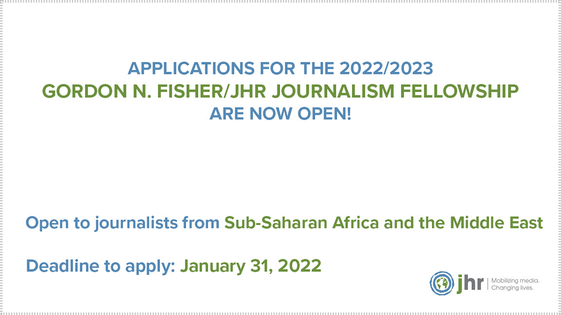 Gordon N. Fisher/JHR Journalism Fellowship 2022-2023 at Massey College in the University of Toronto