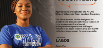 ATLAS Citizen Volunteer Team Leaders Program 2022 for Nigerians