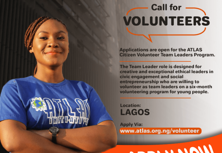 ATLAS Citizen Volunteer Team Leaders Program 2022 for Nigerians