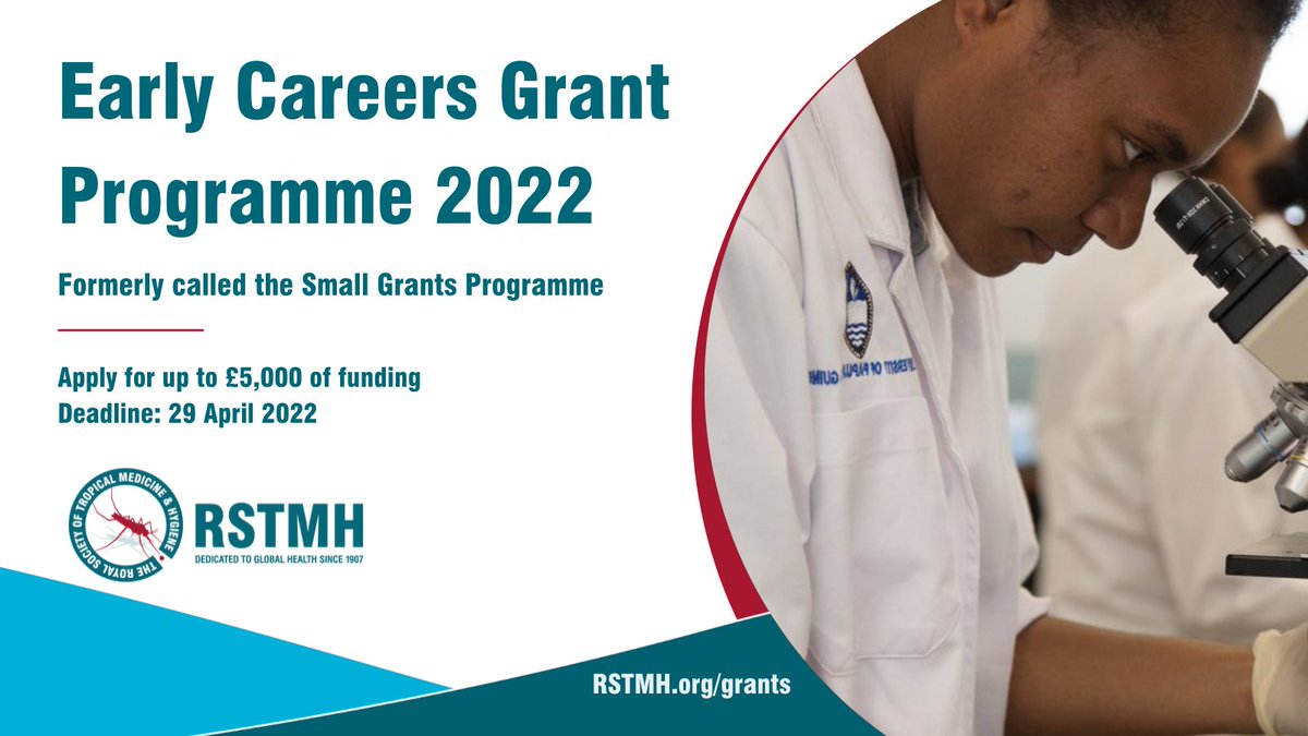 RSTMH Early Career Grants Programme 2022 for Global Health Professionals and Innovators (Up to £5,000)