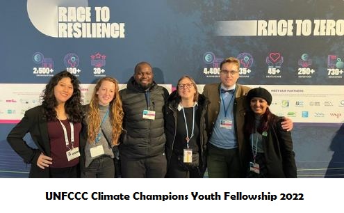 UNFCCC Climate Champions Youth Fellowship 2022 for Early-career Professionals