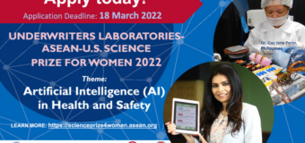 Underwriters Laboratories-ASEAN-U.S. Science Prize for Women 2022 (Up to $12,500)