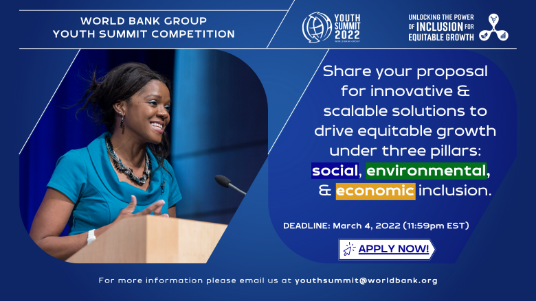 World Bank Group (WBG) Youth Summit Competition 2022