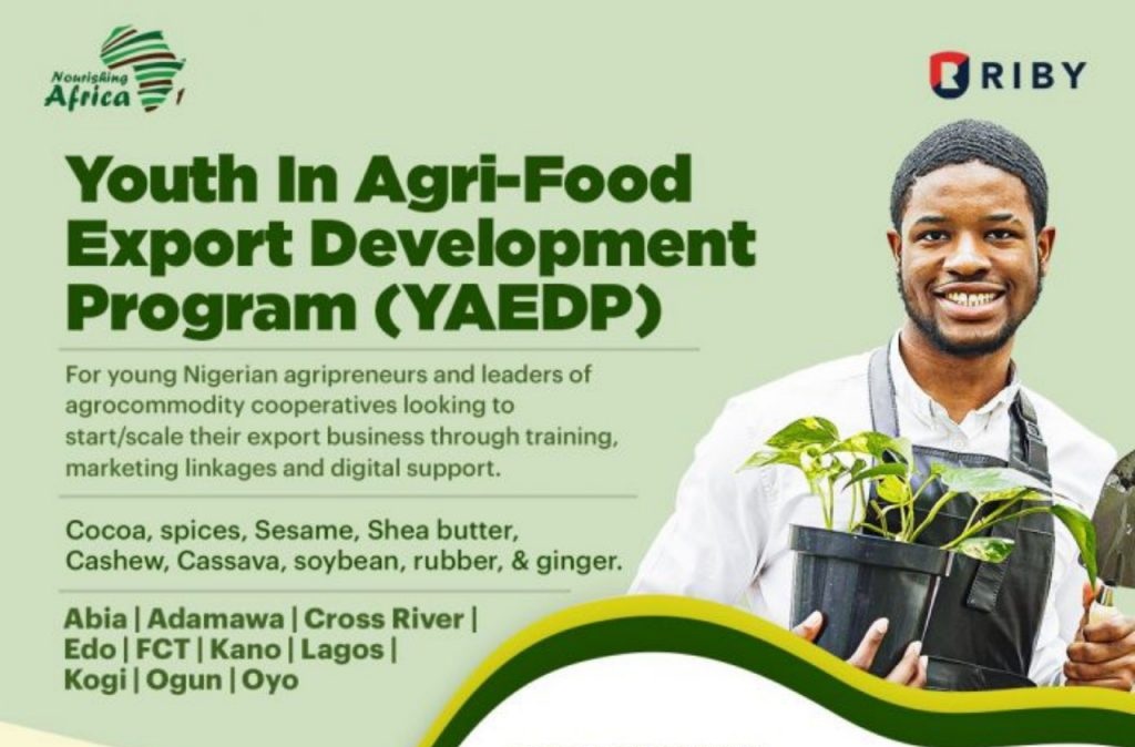 Youth in Agri-food Export Development Program (YAEDP) 2022 for Nigerians