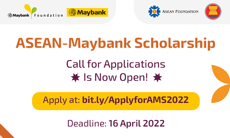 ASEAN-Maybank Scholarship Program 2022 for ASEAN nationals (Fully-funded)