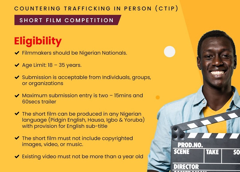 LEAP Africa Counter Trafficking in Person (CTIP) Short Film Competition 2022 (N1,000,000 prize)